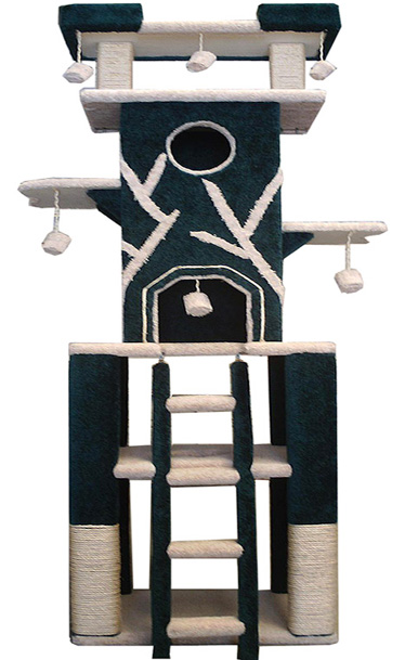 All Cat Trees have plush carpet.